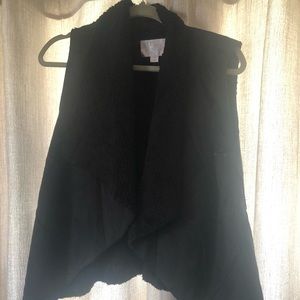 Black, suede vest